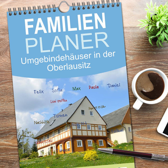 Umgebindehäuser in der Oberlausitz (CALVENDO Familienplaner 2026)
