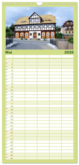 Umgebindehäuser in der Oberlausitz (CALVENDO Familienplaner 2026)