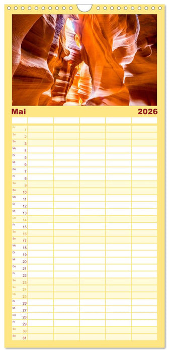 Atemberaubendes Amerika - Die schönsten Nationalparks im Westen der USA (CALVENDO Familienplaner 2026)