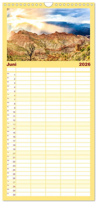 Atemberaubendes Amerika - Die schönsten Nationalparks im Westen der USA (CALVENDO Familienplaner 2026)