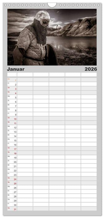 Wikinger und Krieger (CALVENDO Familienplaner 2026)