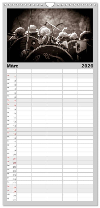 Wikinger und Krieger (CALVENDO Familienplaner 2026)