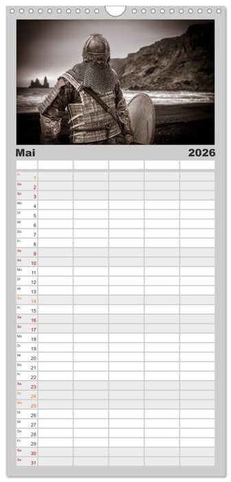 Wikinger und Krieger (CALVENDO Familienplaner 2026)