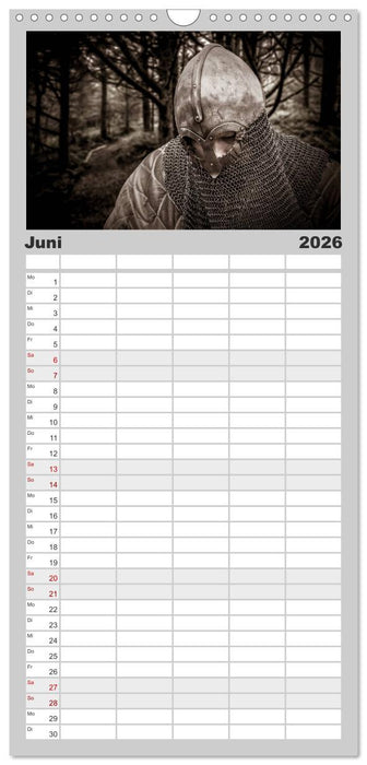 Wikinger und Krieger (CALVENDO Familienplaner 2026)