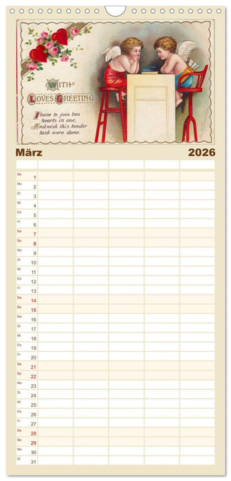 Liebesboten (CALVENDO Familienplaner 2026)