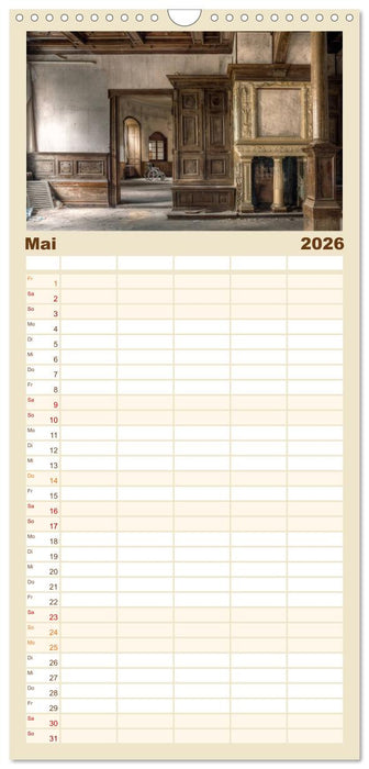 Verlassene Orte im Harz (CALVENDO Familienplaner 2026)