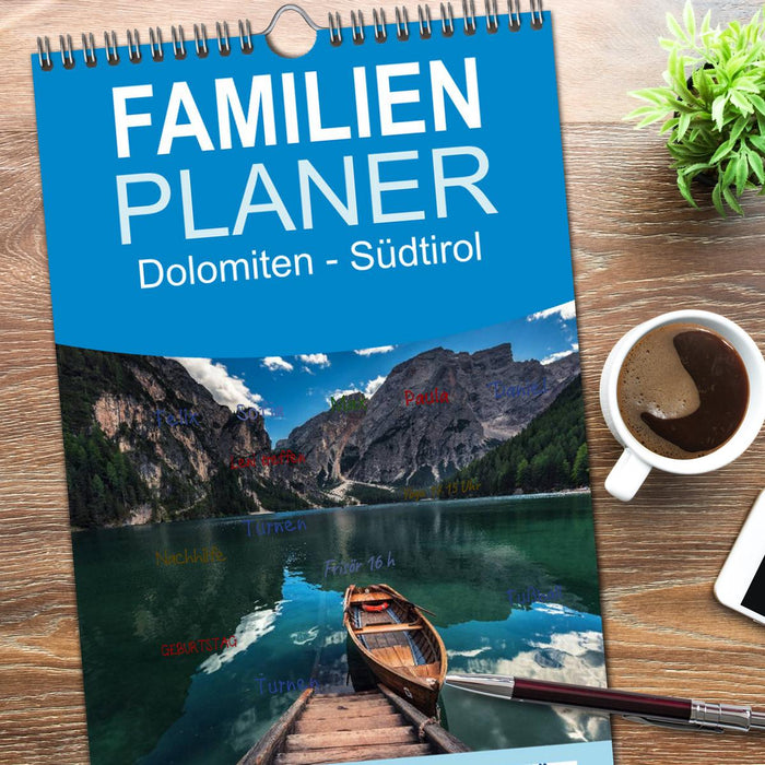 Dolomiten - Südtirol (CALVENDO Familienplaner 2026)