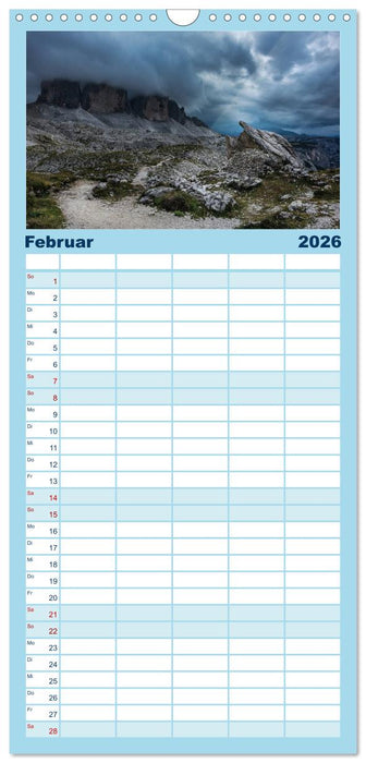 Dolomiten - Südtirol (CALVENDO Familienplaner 2026)