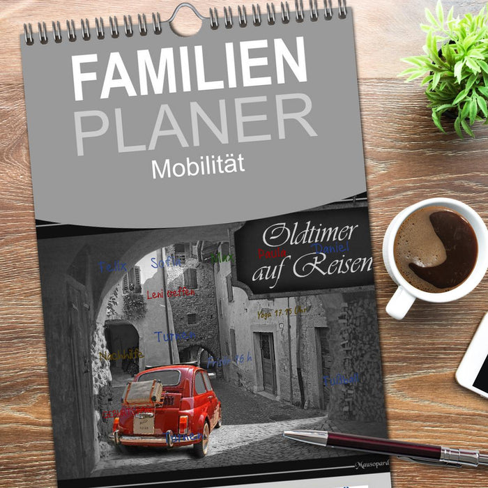 Oldtimer auf Reisen (CALVENDO Familienplaner 2026)