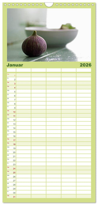 Frische Früchte (CALVENDO Familienplaner 2026)