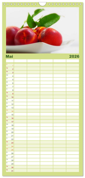 Frische Früchte (CALVENDO Familienplaner 2026)