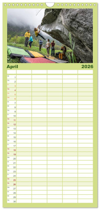 Climbing Solutions - Bergsport weltweit (CALVENDO Familienplaner 2026)