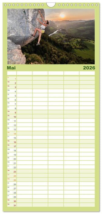 Climbing Solutions - Bergsport weltweit (CALVENDO Familienplaner 2026)