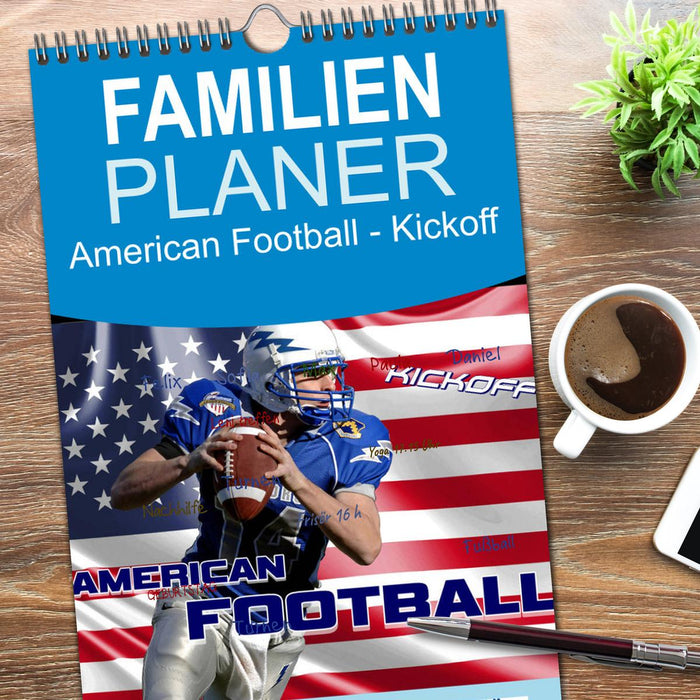 American Football - Kickoff (CALVENDO Familienplaner 2026)