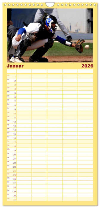 Kultsport Baseball (CALVENDO Familienplaner 2026)