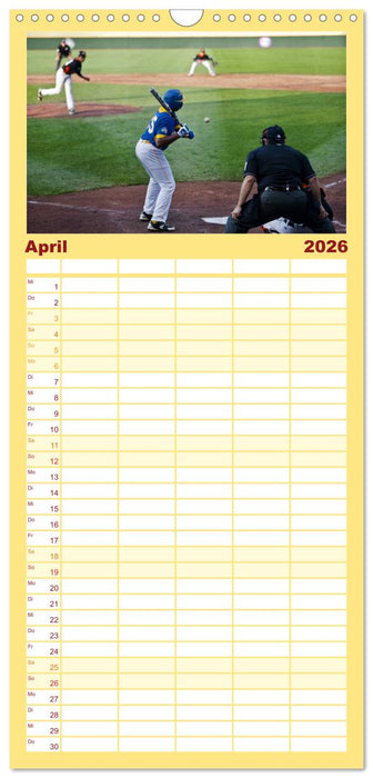 Kultsport Baseball (CALVENDO Familienplaner 2026)