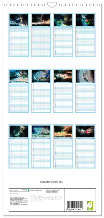 Kitesurfen extrem cool (CALVENDO Familienplaner 2026)