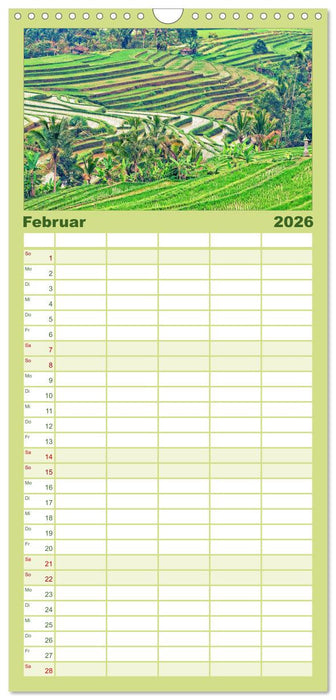 Bali - Insel der Götter (CALVENDO Familienplaner 2026)