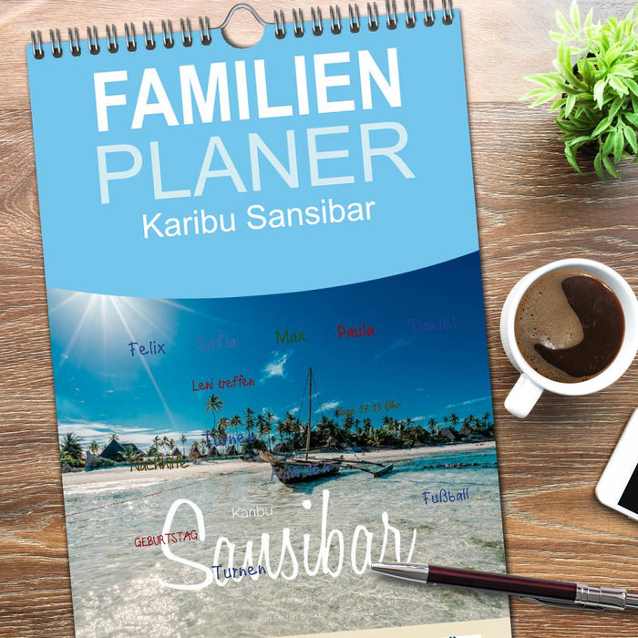 Karibu Sansibar (CALVENDO Familienplaner 2026)