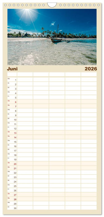 Karibu Sansibar (CALVENDO Familienplaner 2026)