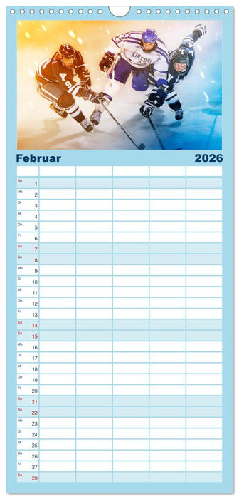 Eishockey - Fight (CALVENDO Familienplaner 2026)