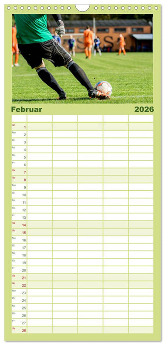 Leidenschaft Fußball (CALVENDO Familienplaner 2026)