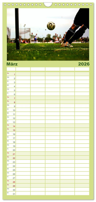 Leidenschaft Fußball (CALVENDO Familienplaner 2026)