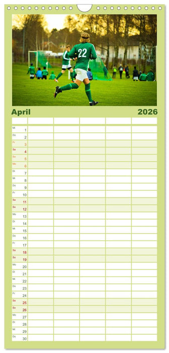 Leidenschaft Fußball (CALVENDO Familienplaner 2026)