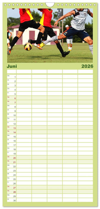 Leidenschaft Fußball (CALVENDO Familienplaner 2026)