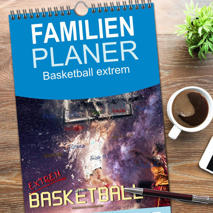 Basketball extrem (CALVENDO Familienplaner 2026)
