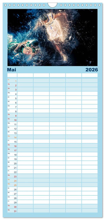 Basketball extrem (CALVENDO Familienplaner 2026)