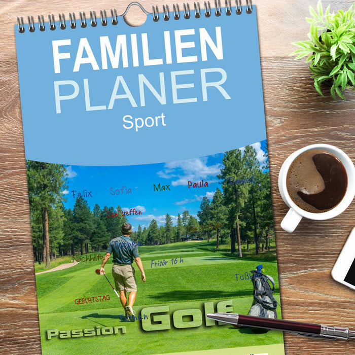 Passion Golf (CALVENDO Familienplaner 2026)