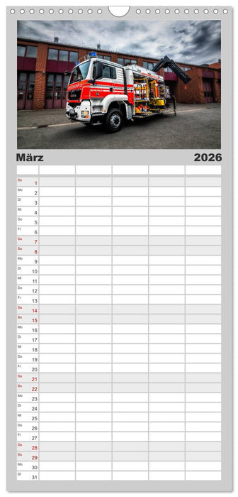 Feuerwehr und Rettungsdienst (CALVENDO Familienplaner 2026)