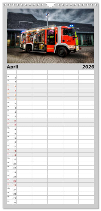 Feuerwehr und Rettungsdienst (CALVENDO Familienplaner 2026)