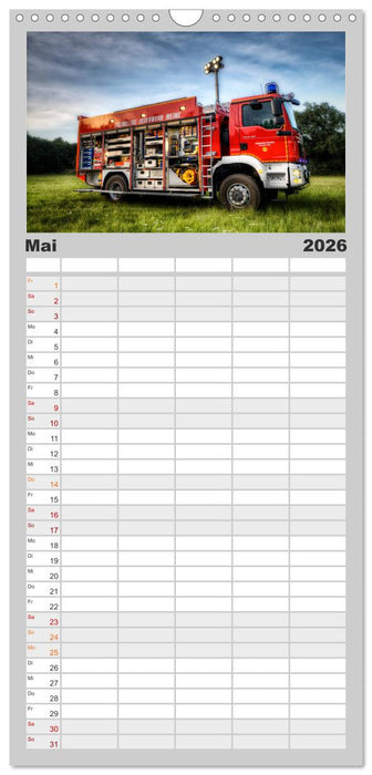 Feuerwehr und Rettungsdienst (CALVENDO Familienplaner 2026)