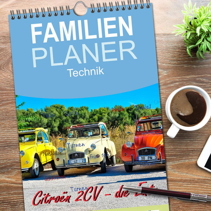 Citroën 2CV - die Ente (CALVENDO Familienplaner 2026)