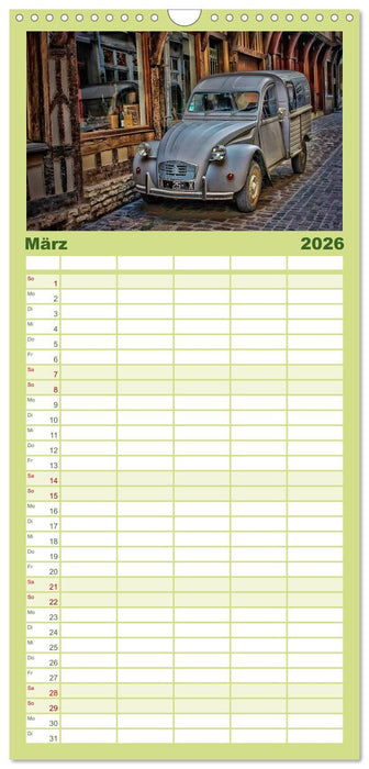 Citroën 2CV - die Ente (CALVENDO Familienplaner 2026)