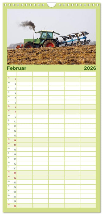 Landwirtschaft - Maschinen im Einsatz (CALVENDO Familienplaner 2026)