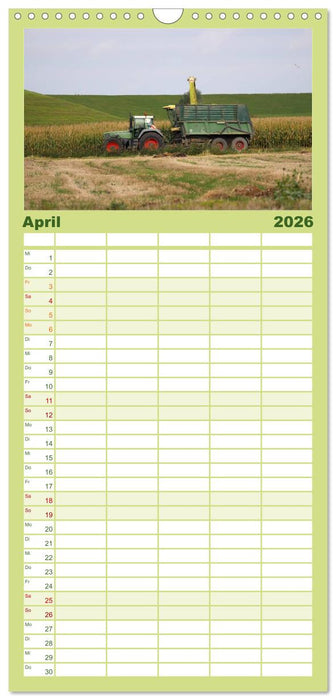Landwirtschaft - Maschinen im Einsatz (CALVENDO Familienplaner 2026)
