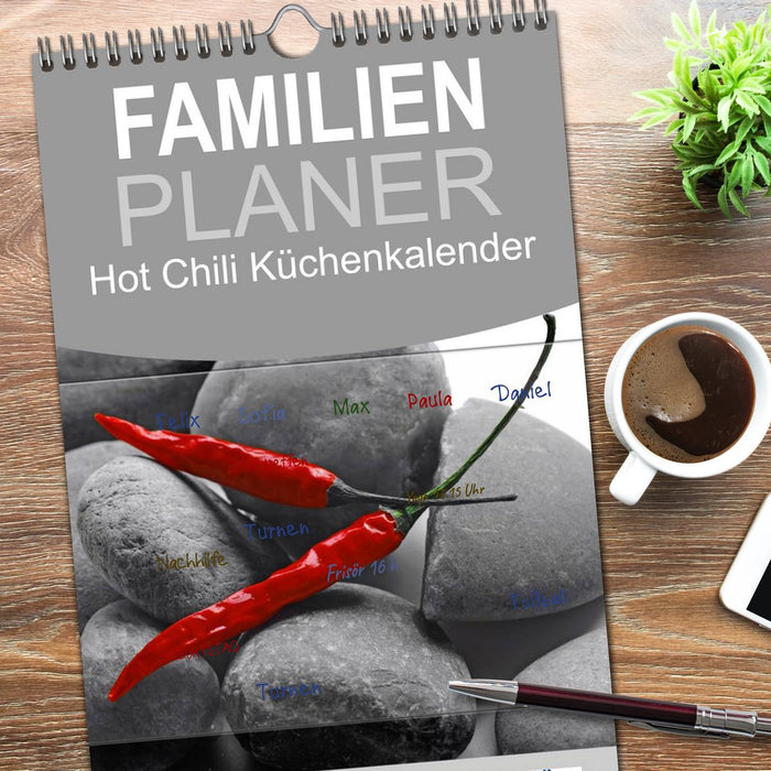 Hot Chili Küchen Kalender (CALVENDO Familienplaner 2026)