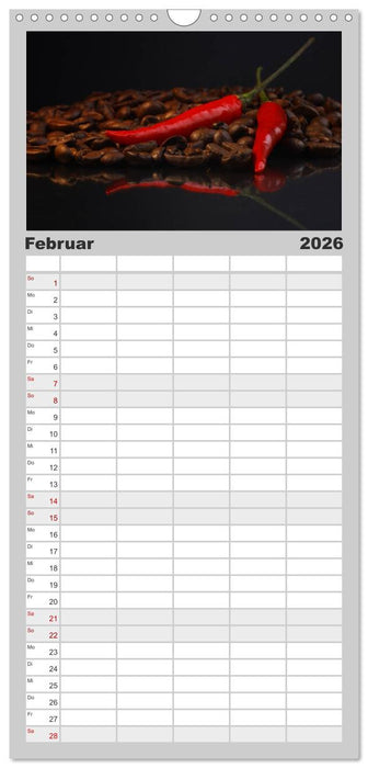 Hot Chili Küchen Kalender (CALVENDO Familienplaner 2026)