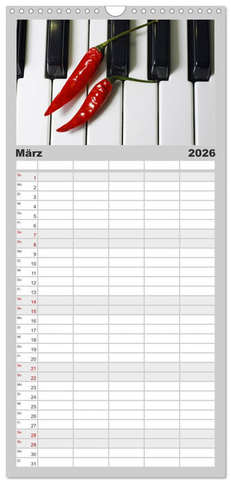 Hot Chili Küchen Kalender (CALVENDO Familienplaner 2026)