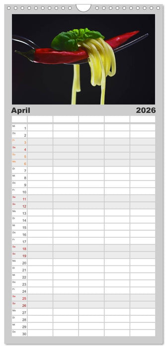 Hot Chili Küchen Kalender (CALVENDO Familienplaner 2026)