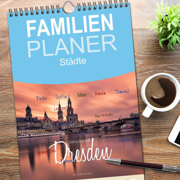 Barockstadt Dresden (CALVENDO Familienplaner 2026)