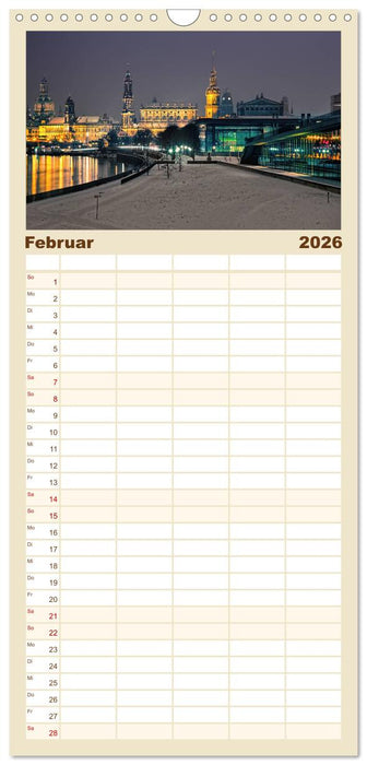 Barockstadt Dresden (CALVENDO Familienplaner 2026)