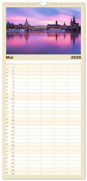 Barockstadt Dresden (CALVENDO Familienplaner 2026)