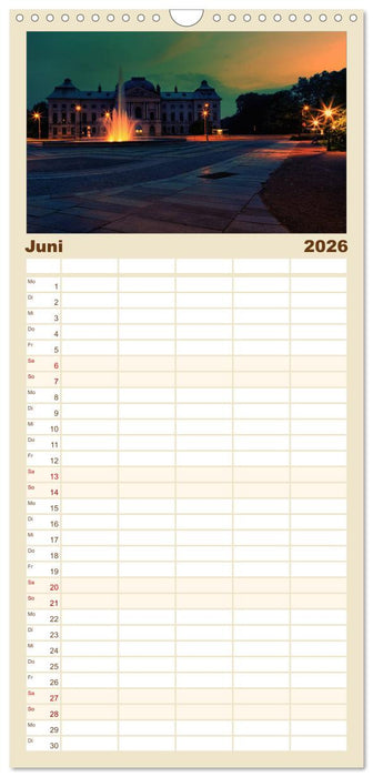 Barockstadt Dresden (CALVENDO Familienplaner 2026)