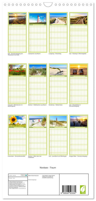 Nordsee - Traum (CALVENDO Familienplaner 2026)