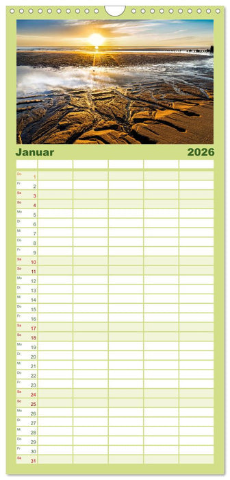 Nordsee - Traum (CALVENDO Familienplaner 2026)