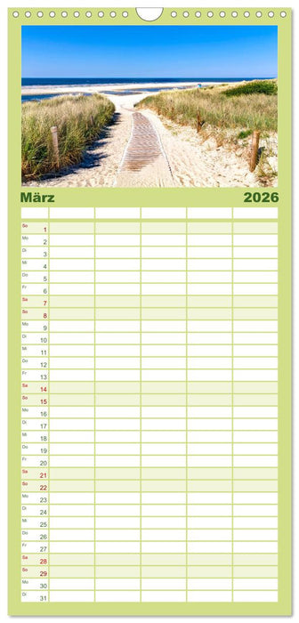 Nordsee - Traum (CALVENDO Familienplaner 2026)